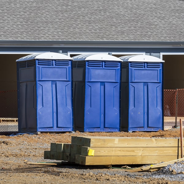 is there a specific order in which to place multiple porta potties in Hartsville SC